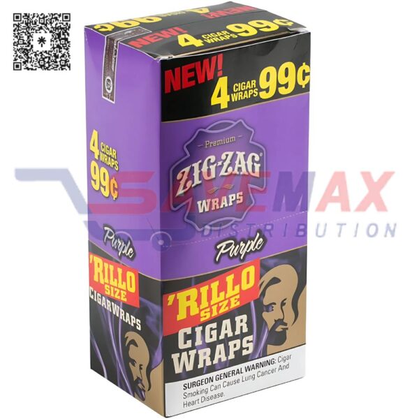 ZIG-ZAG RILLO PURPLE 4PK NPP