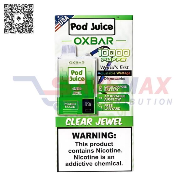 OXBAR POD JUICE CLEAR JEWEL 30K/5CT