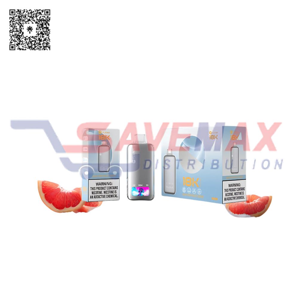 S09910 PLENA GRAPEFRUIT DEW 18K PUFFS 5% 5CT - Image 1
