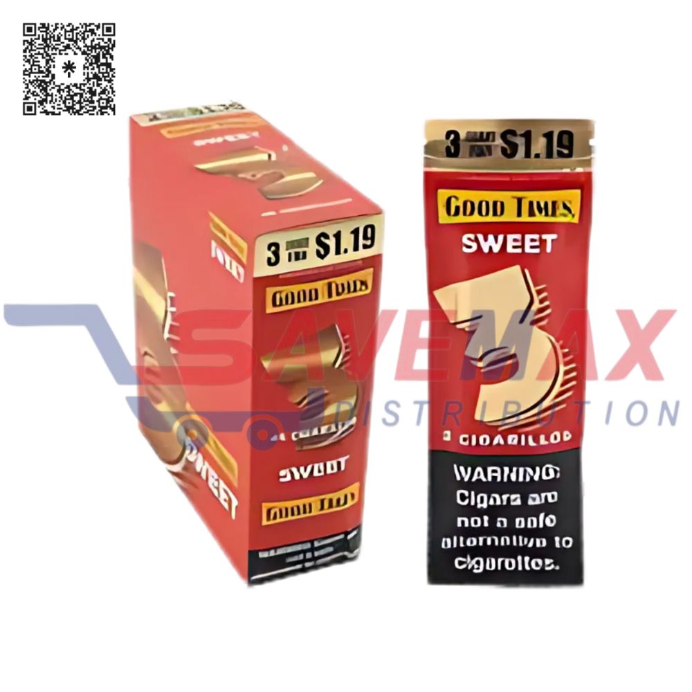S10131 GOOD TIMES SWEET CIGARILLOS 3FOR1.19 30/3CT - Image 1