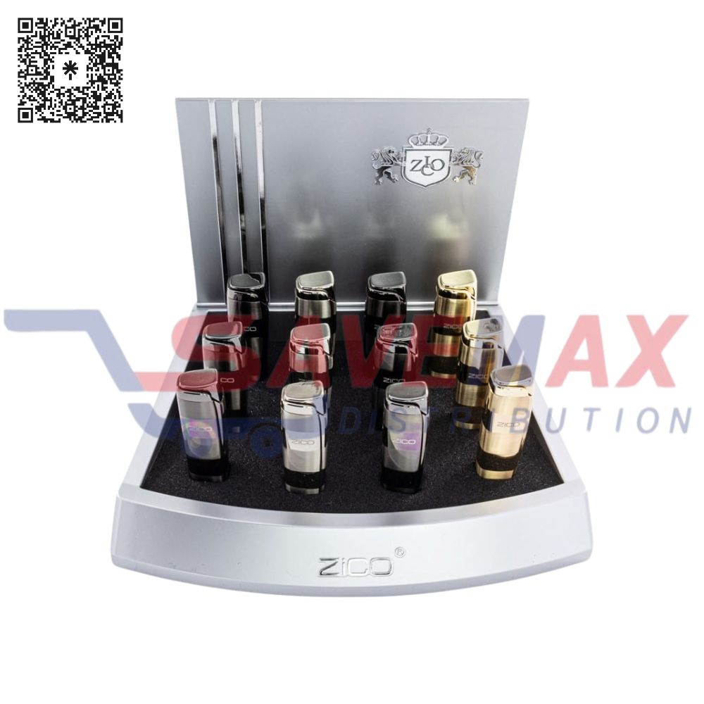 S10132 ZICO TORCH LIGHTER ZD-19 12CT - Image 1