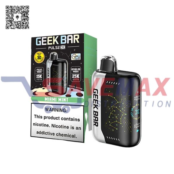 GEEK BAR X MIAMI MINT 25K PUFFS 5CT