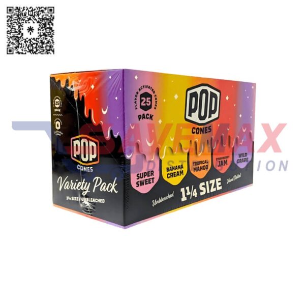 POP CONES UNBLEACHED VARIETY 1-1/4 25CT