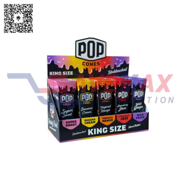 POP CONES UNBLEACHED VARIETY KG 25CT