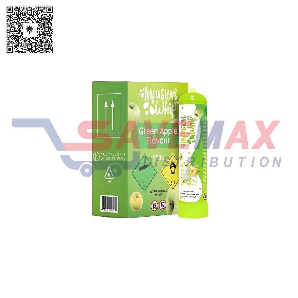 S10223 INFUSIONWHIP GREEN APPLE 6/580G - Image 1