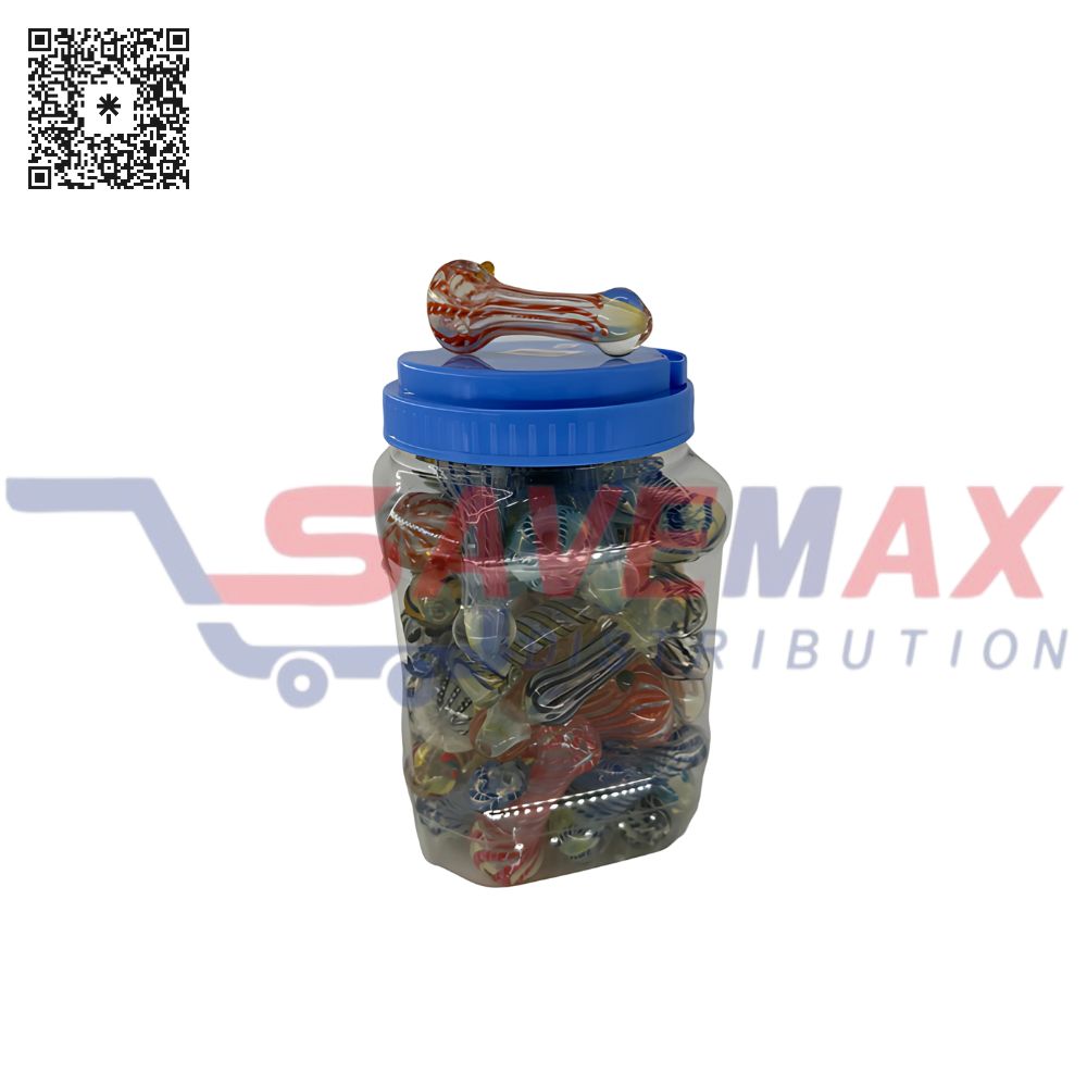 S10254 3.5" MIX FANCY HAND PIPE 45CT - Image 1