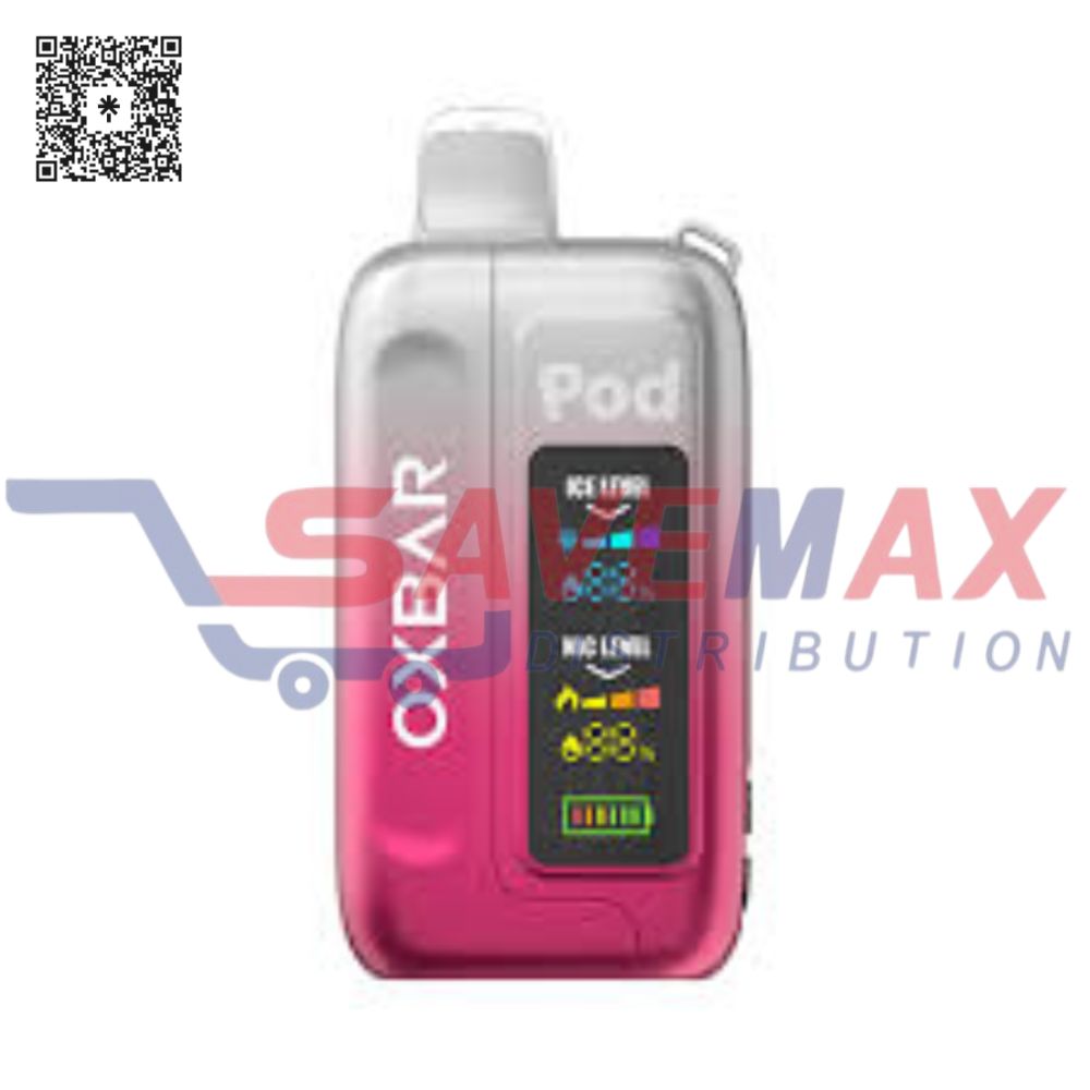 S10330 OXBAR POD JUICE CLEAR RUBY RED 35K/5CT - Image 1