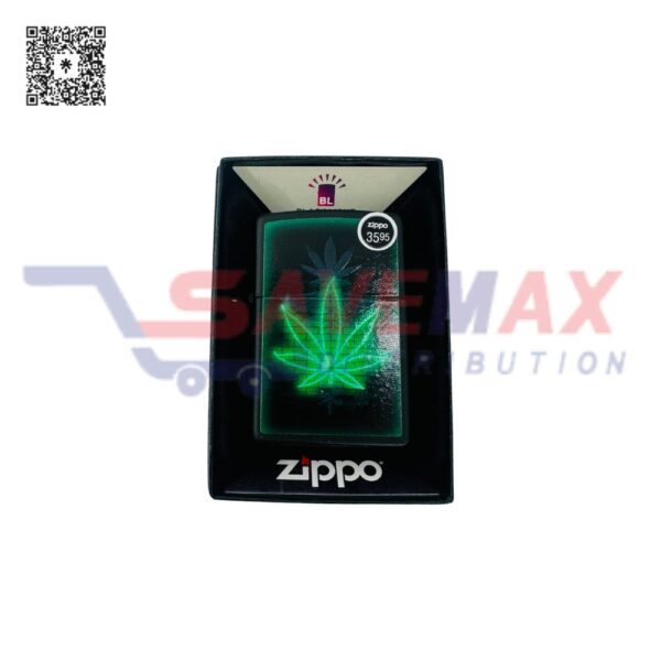 ZIPPO LIGHTER GLOWING LEAF DESIGN 46266