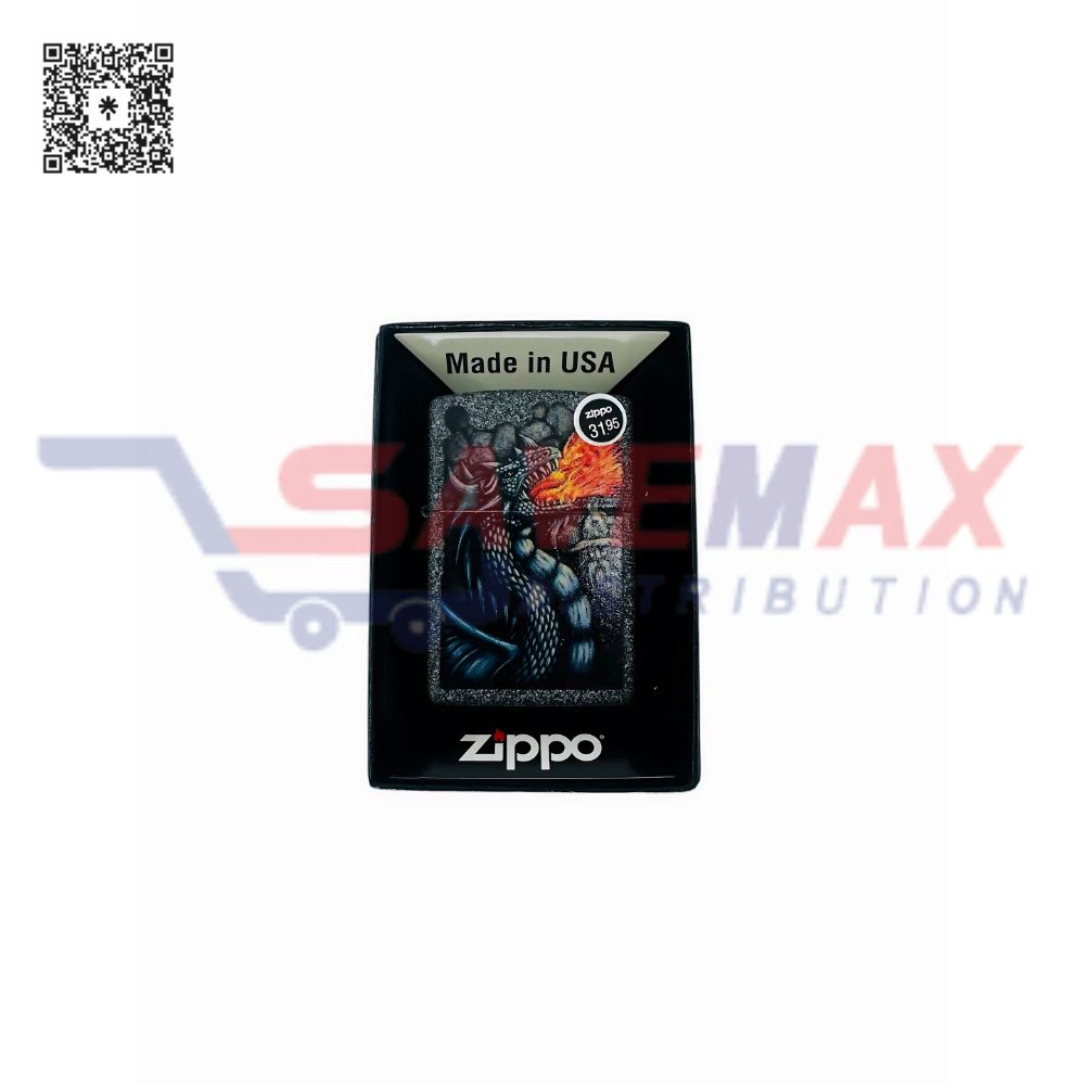 S10403 ZIPPO LIGHTER FIERY DRAGON DESIGN 49776 - Image 1