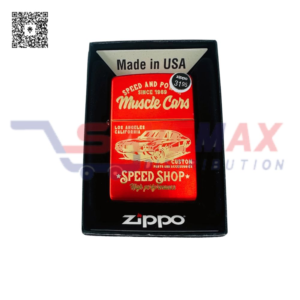 S10405 ZIPPO LIGHTER MUSCLE CAR DESIGN 48523 - Image 1