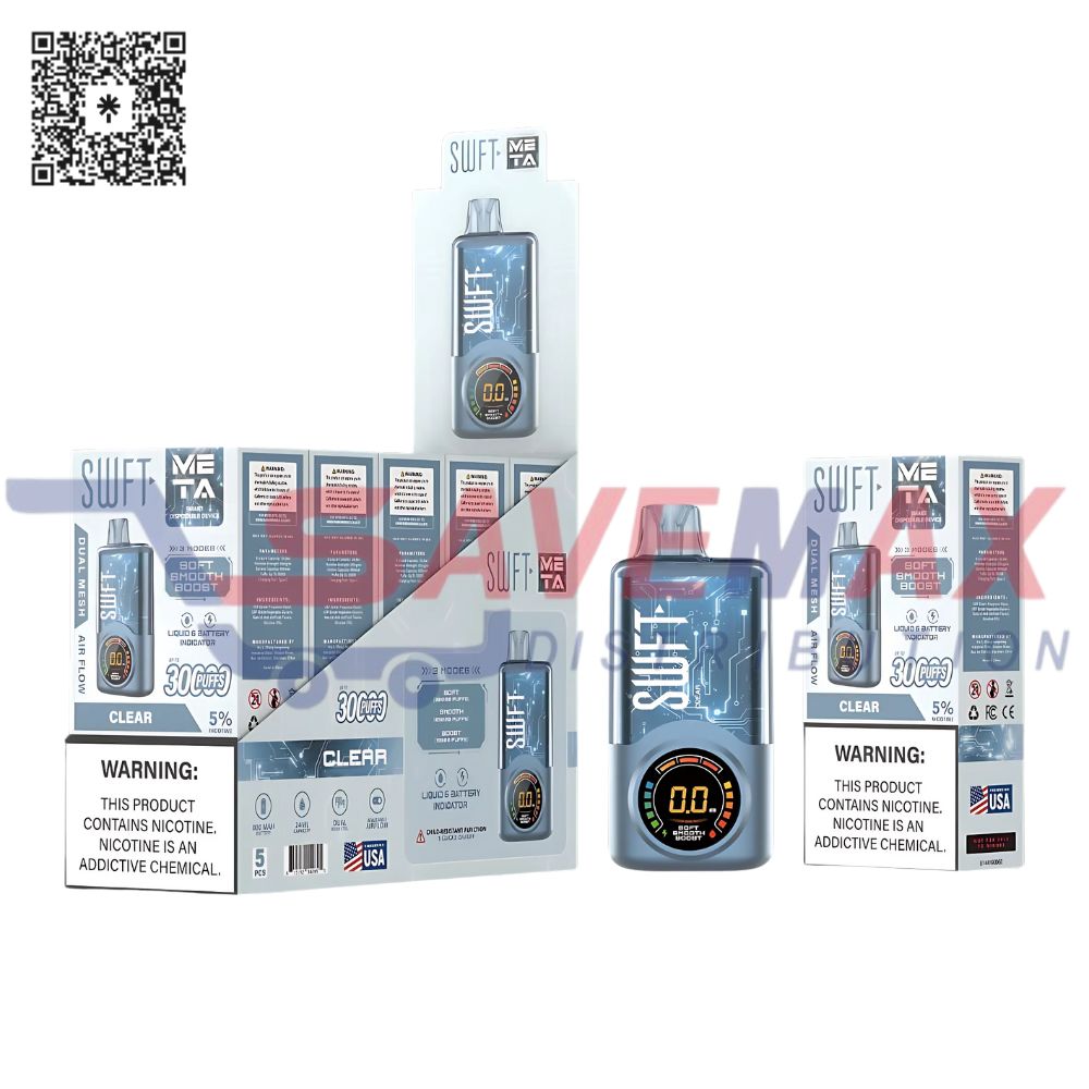 S10413 SWFT CLEAR 30K PUFFS 5CT - Image 1