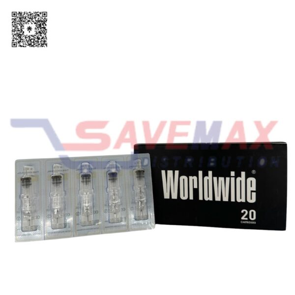 WORLDWIDE 1-NEEDLE ROUND LINER CARTRIDES 20CT