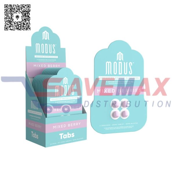 MODUS ADVANCED KRATOM TABS MIXED BERRIES 10/4CT
