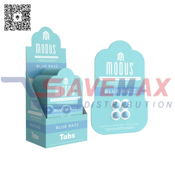 MODUS ADVANCED KRATOM TABS BLUE RAZZ 10/4CT