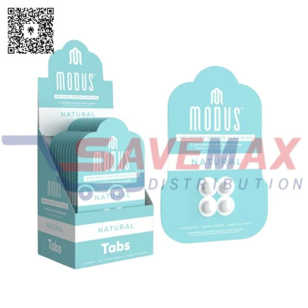 MODUS ADVANCED KRATOM TABS NATURAL 10/4CT