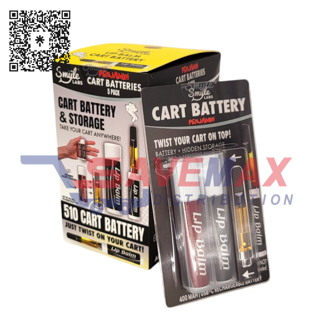 S10544 SMYLE CHAPSTICK 510 CART BATTERY 5CT - Image 1