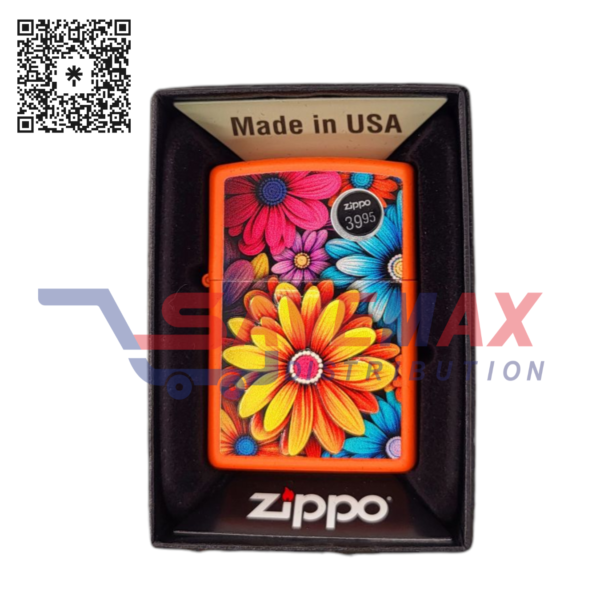 ZIPPO LIGHTER FLOWER DESIGN 46434