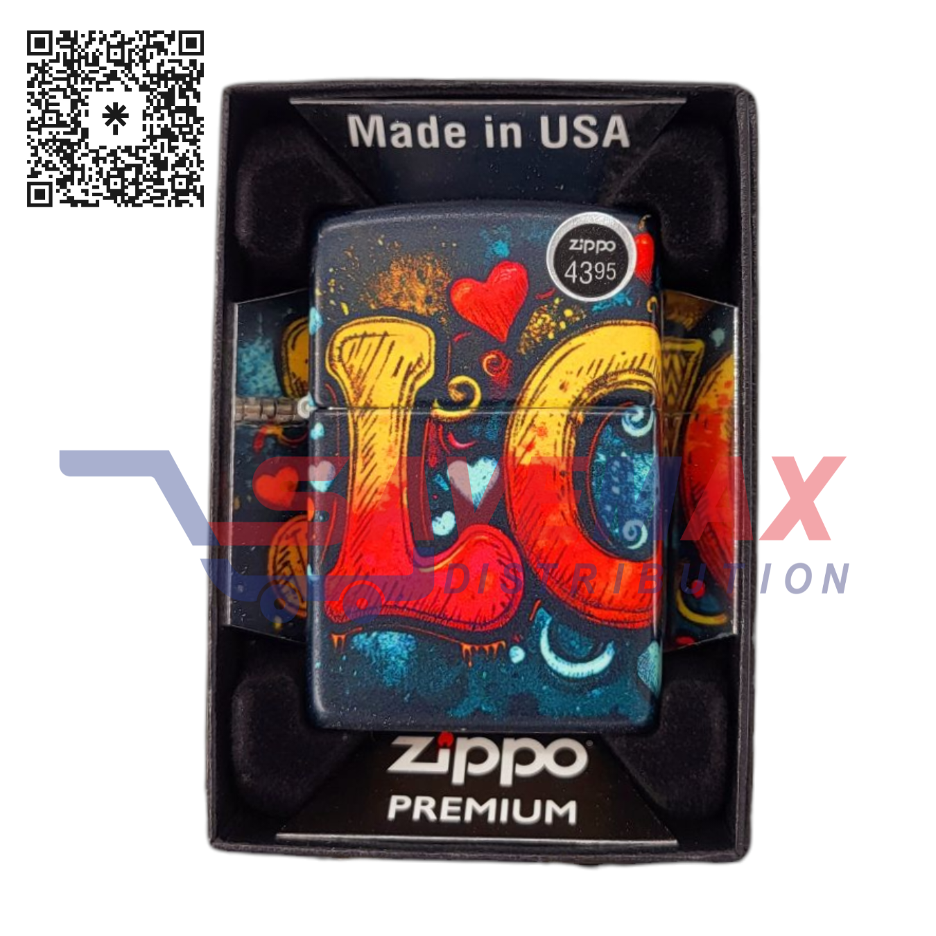 S10613 ZIPPO LIGHTER LOVE DESIGN 46283 - Image 1