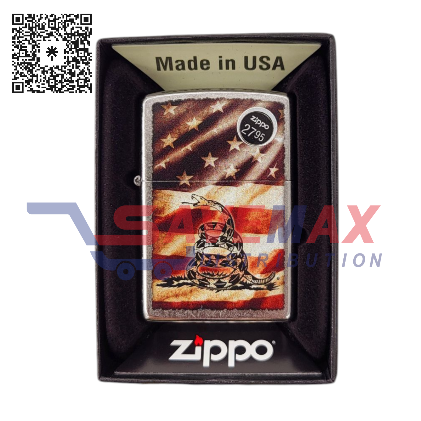 S10614 ZIPPO LIGHTER DONT TREAD ON ME - Image 1