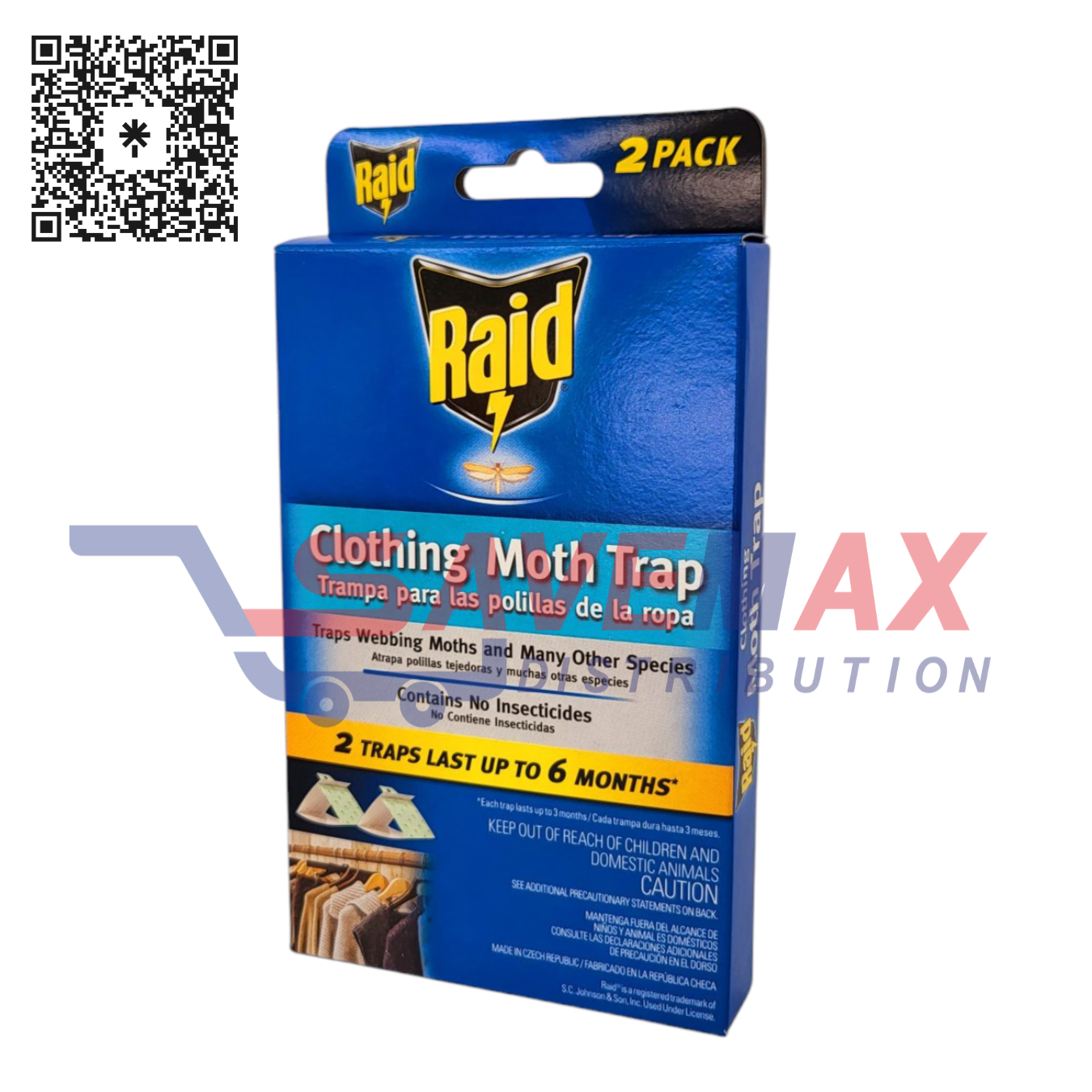 S10634 RAID DISCREET WINDOW FLY TRAP 12/2PK - Image 1