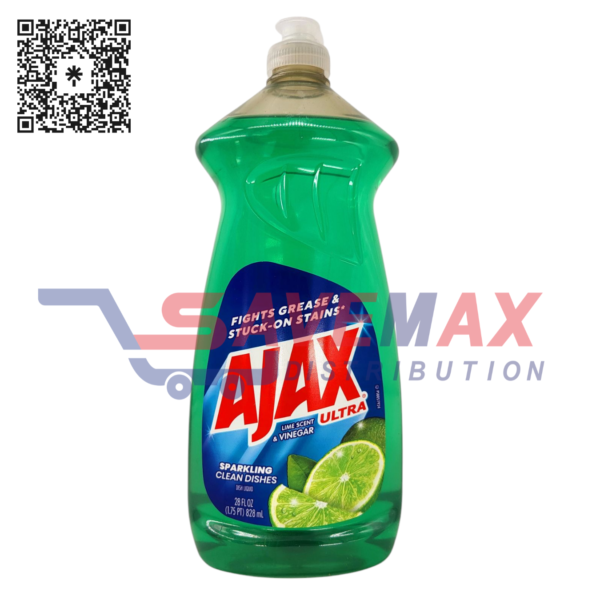 AJAX ULTRA DISH LIQUID LIME SCENT & VINEGAR 9/28OZ