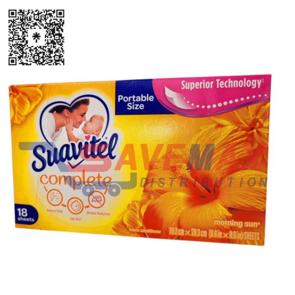 SUAVITEL DRYER SHEETS MORNING SUN 15/18CT