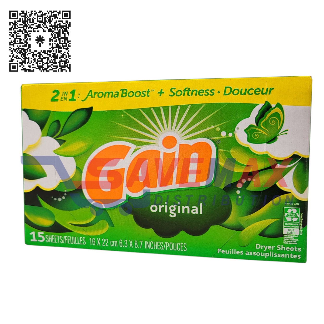 S10656 GAIN DRYER SHEETS 15/15CT - Image 1