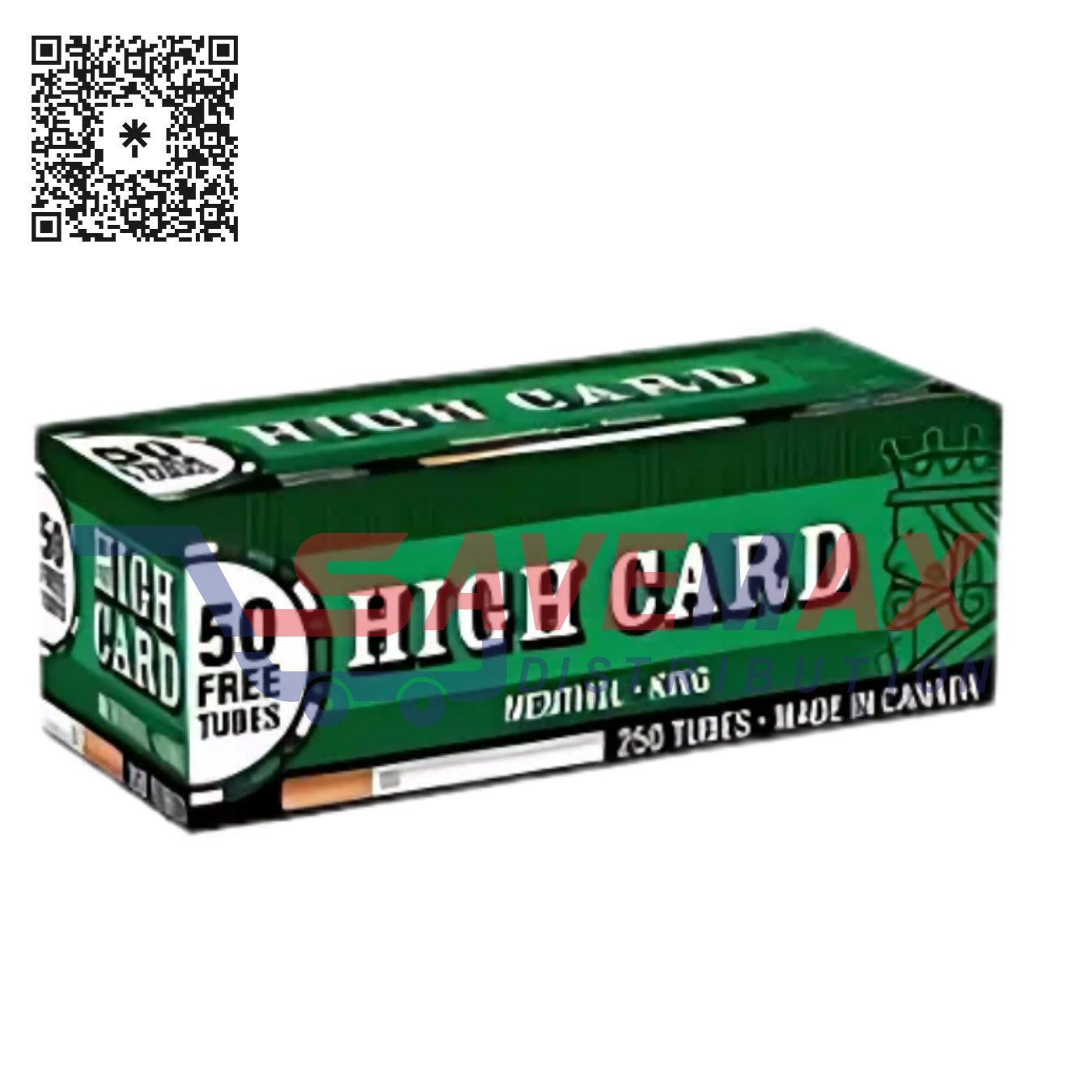 S10702 HIGH CARD TUBES MENTHOL KG 250CT - Image 1