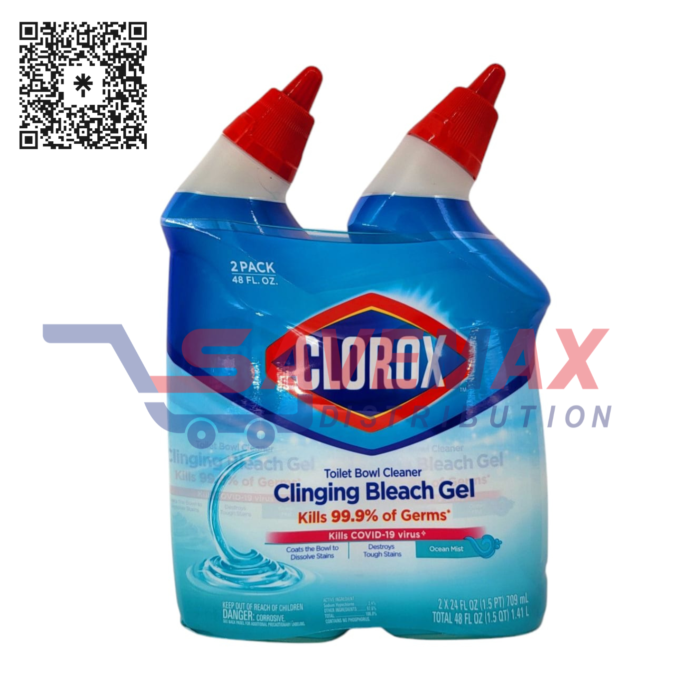 S10711 CLOROX TOILET BOWL CLEANER OCEAN MIST 12/24OZ - Image 1