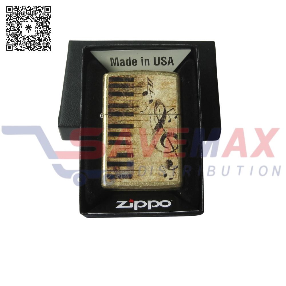 S10824 ZIPPO LIGHTER PIANO AND NOTES 46712 - Image 1