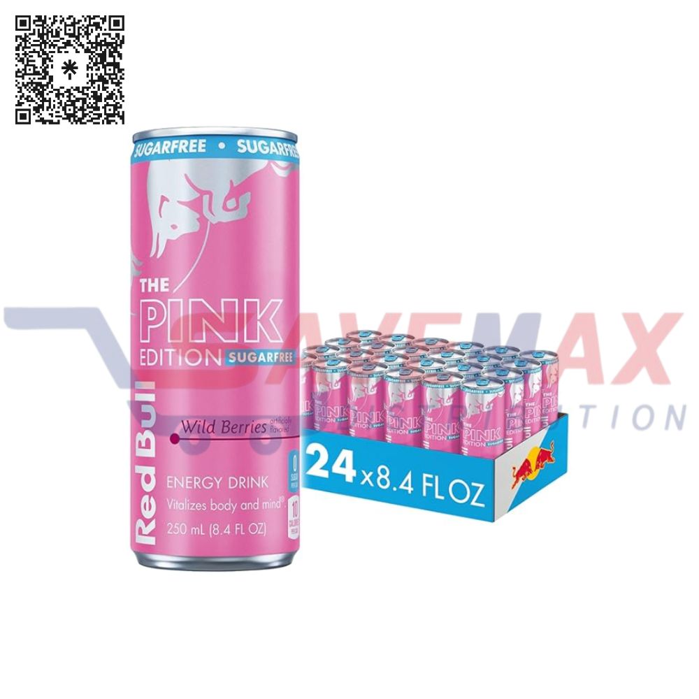 S10833 RED BULL PINK EDITION 24/8.4OZ - Image 1