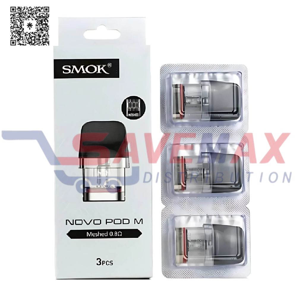 S10937 SMOK NOVO CLEAR MESHED 0.8 POD 3CT - Image 1
