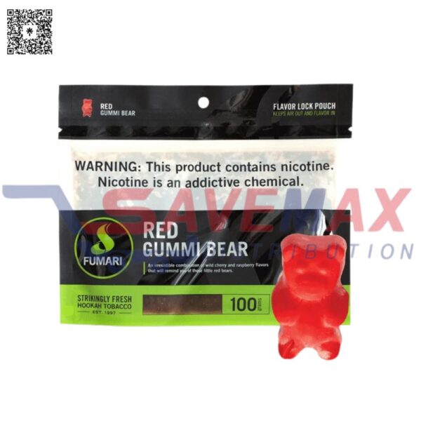 FUMARI RED GUMMI N'ICE 100GM POUCH