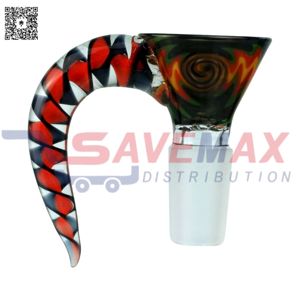 S00223 SNAKE TAIL BOWL 14MM - Image 1