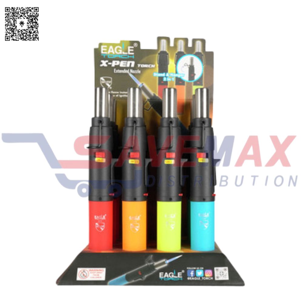S00309 EAGLE TOURCH 8" X-PEN TORCH W/EXTRENDED NOZZLE 12 CT (PT133XP) - Image 1