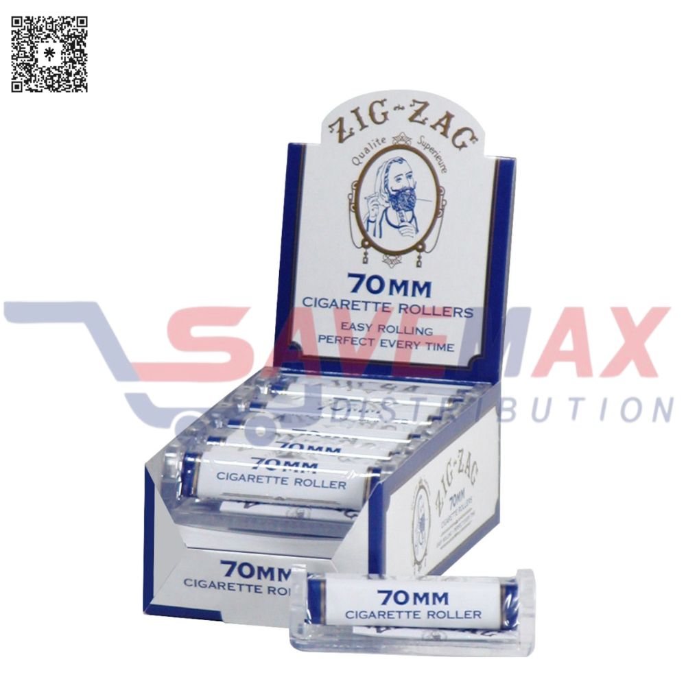 S00345 ZIG-ZAG CIGARETTE ROLLERS 70MM/12CT - Image 1