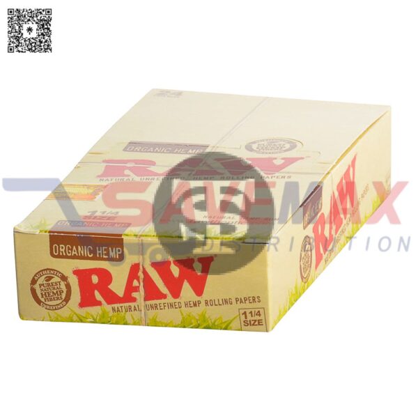 RAW PAPERS ORGANIC 1 1/4 24 CT