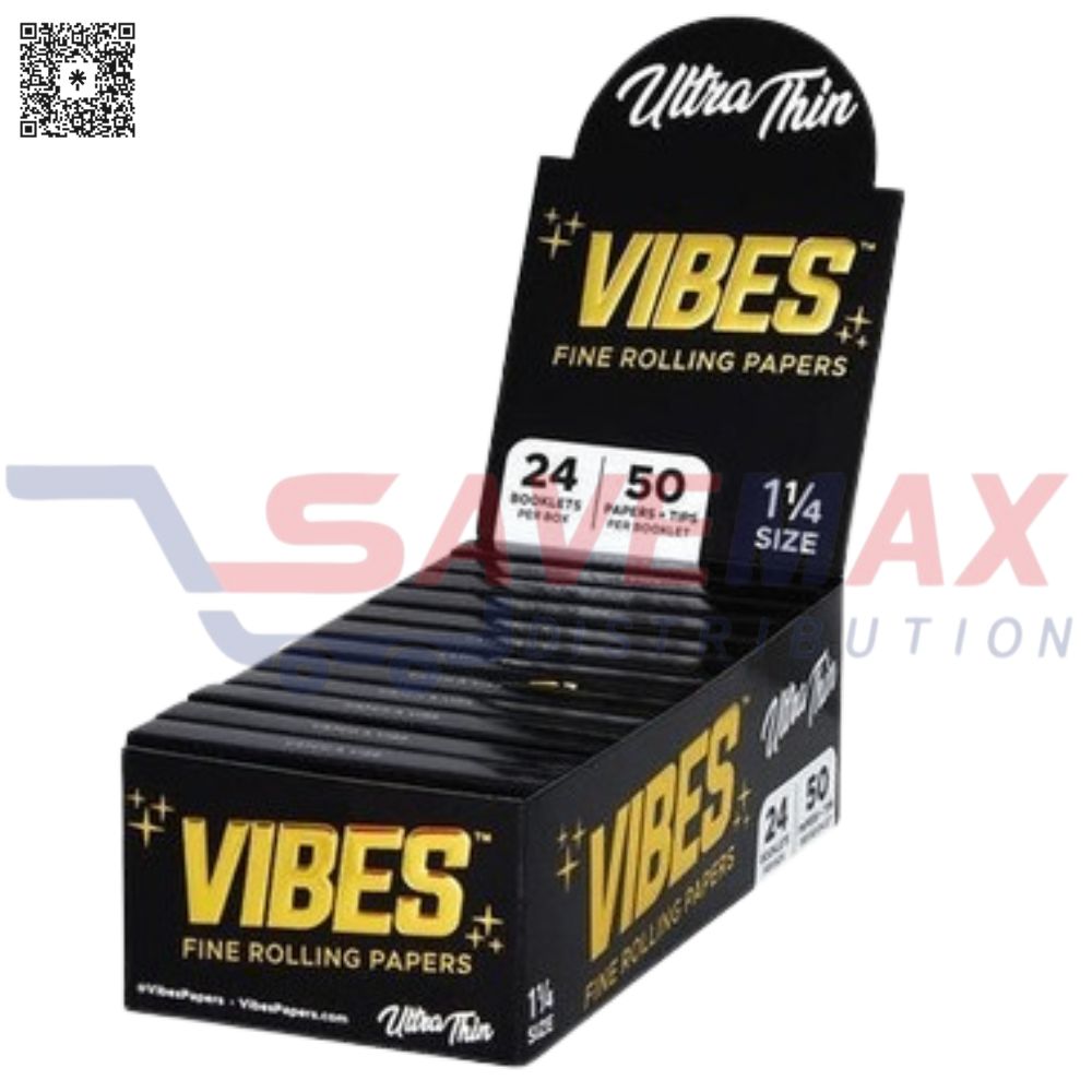 S01832 VIBES ULTRA THIN PAPERS 1 1/4 24/50 - Image 1