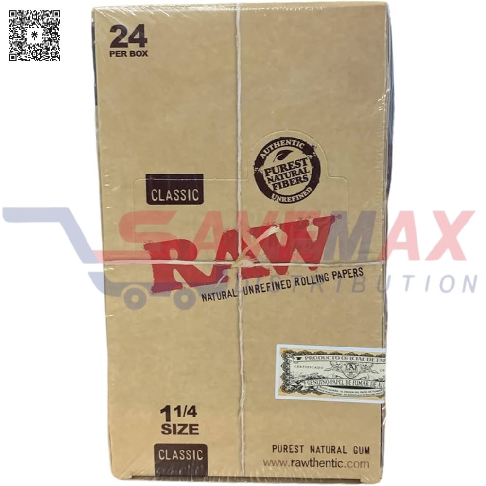 S01903 RAW CLASSIC PAPERS 1 1/4 BX/24CT - Image 1