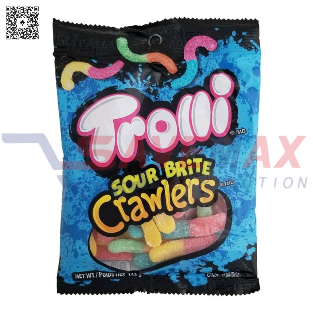 S02721 TROLLI SOUR CRUNCHY CRAWLERS 12/5 OZ - Image 1