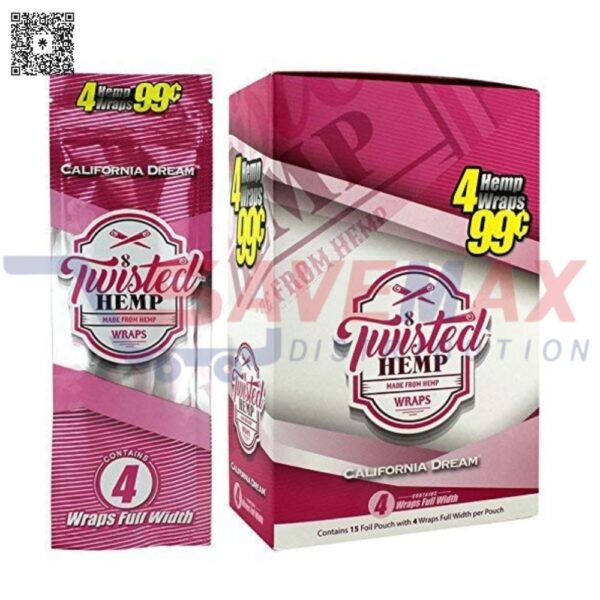 TWISTED HEMP WRAPS CA DRAM PP99 15/4PK