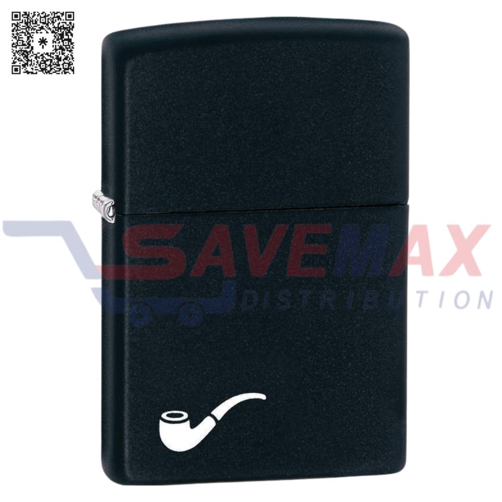 S05984 ZIPPO LIGHTER BLACK MATTE PIPE LT 218PL - Image 1