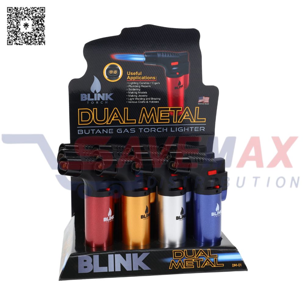 S06298 BLINK TORCH GUN DUAL METAL 12CT - Image 1