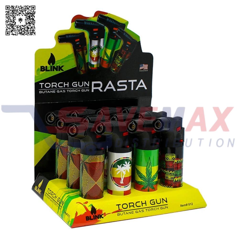 S06299 BLINK TORCH GUN RASTA 12CT - Image 1