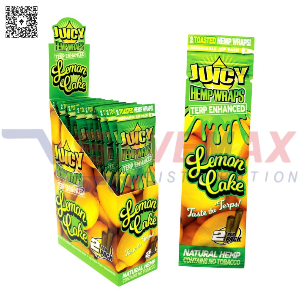 S07205 JUICY HEMP WRAPS NATURAL 25PK/2CT - Image 1