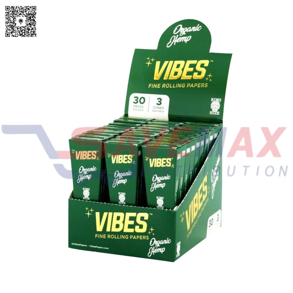 S07264 VIBES ORGANIC HEMP CONES KG 30/3 - Image 1