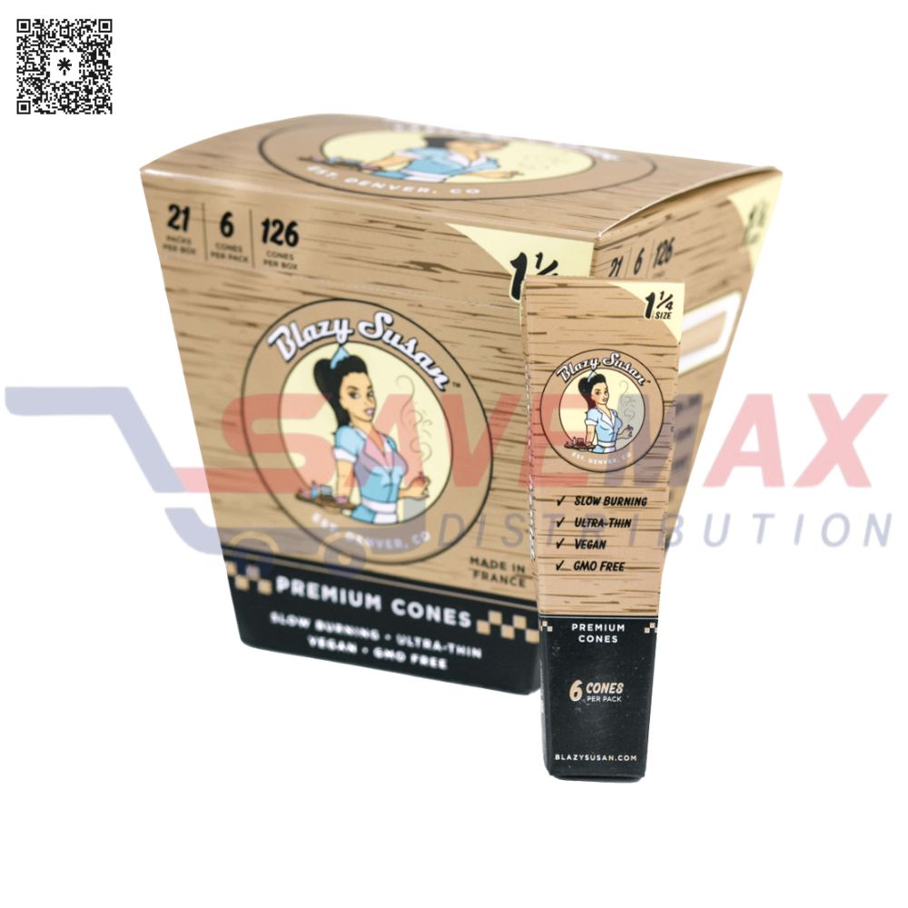 S07334 BLAZY SUSAN UNBLEACHED PAPER CONES KG 21/3PK - Image 1