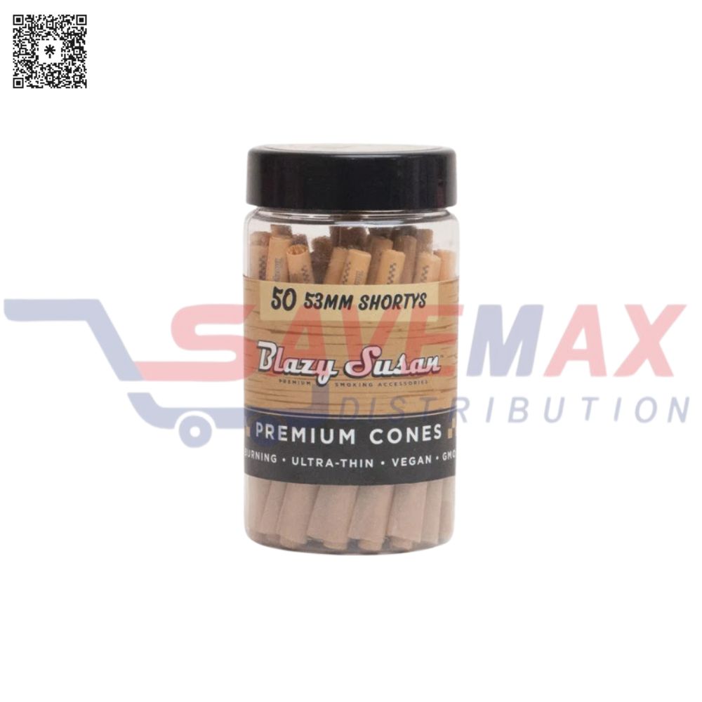 S07335 BLAZY SUSAN UNBLEACHED PAPER CONES 53MM 50CT - Image 1