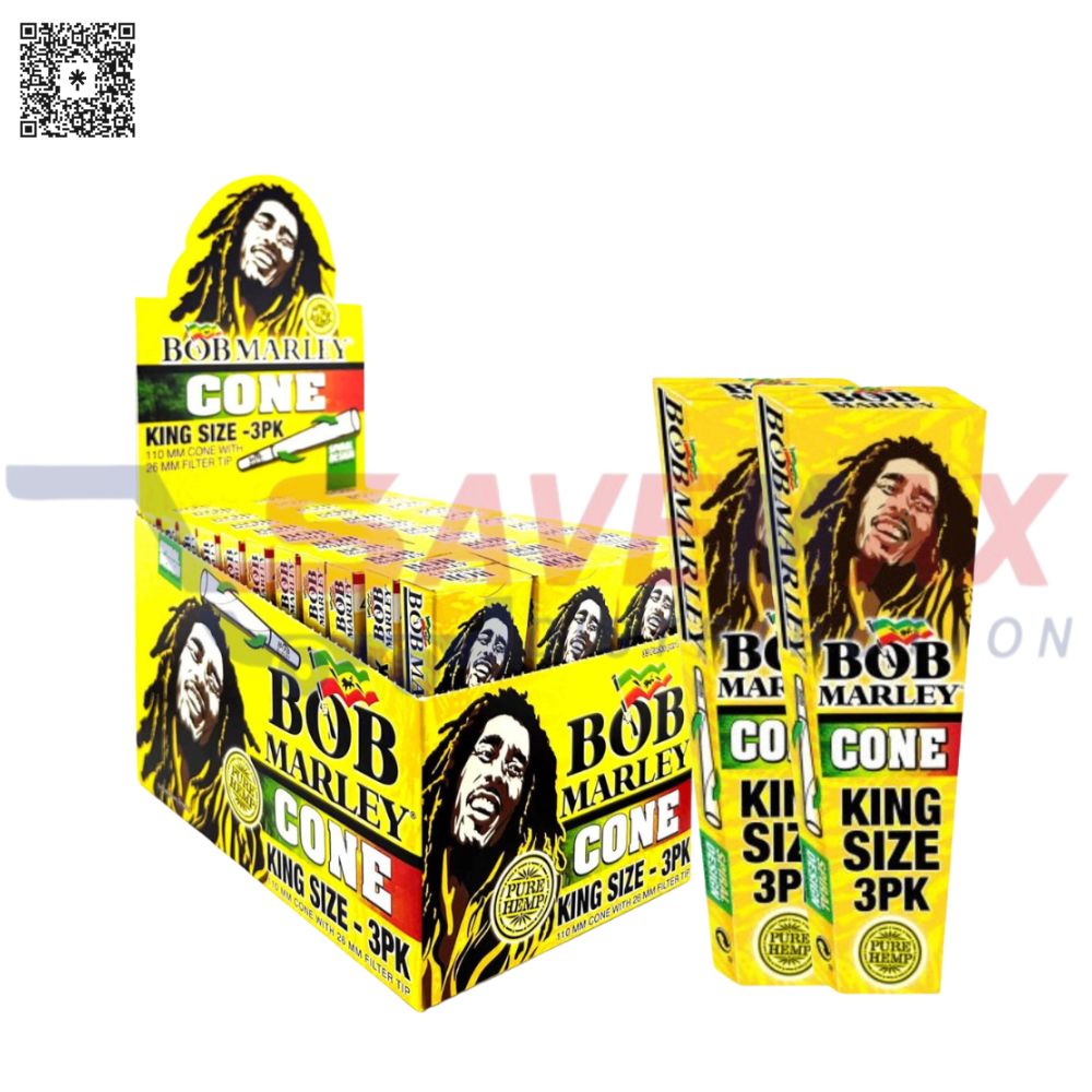 S07546 BOB MARLEY HEMP CONE KG 3/33CT - Image 1