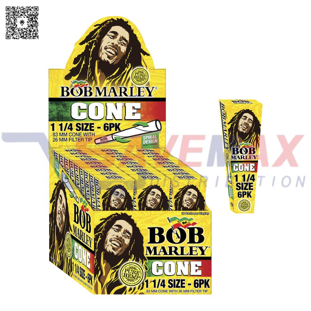 S07547 BOB MARLEY HEMP CONE 1-1/4 6/33CT - Image 1